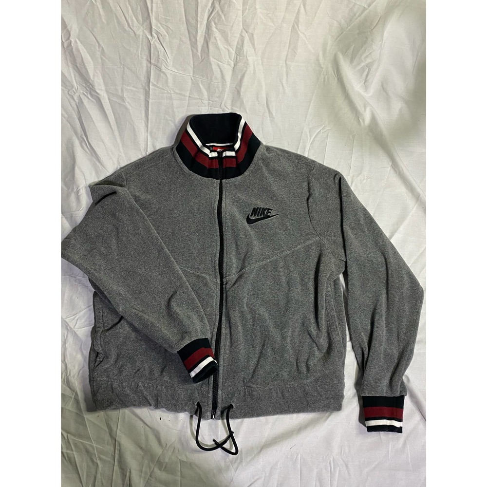 Nike Zip Up Grey / Black / Red w/ Adjustable Waistband Size M